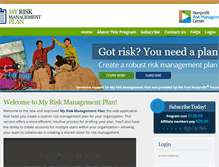 Tablet Screenshot of myriskmanagementplan.org